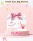 48 Pack White Party Favor Treat Boxes, 6x3.5x3.5 Inches Gable Gift Boxes with Handles for Birthday, Wedding, Baby Shower